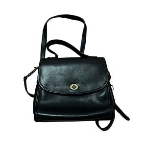 Vintage Coach Manor No. H50-997 Top Handle Crossbody Bag in Black